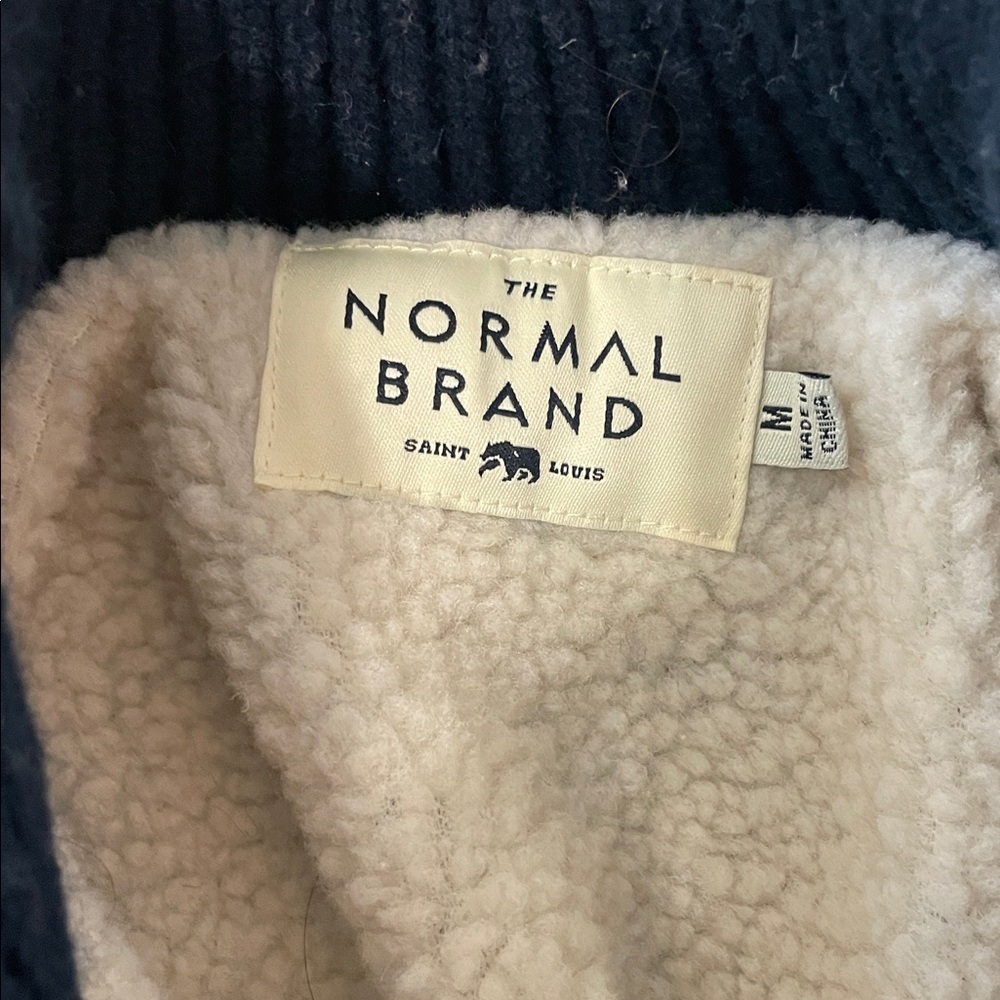 The Normal Brand Knit Wool Sherpa Lined Sweater Jacket - Picture 2 of 3